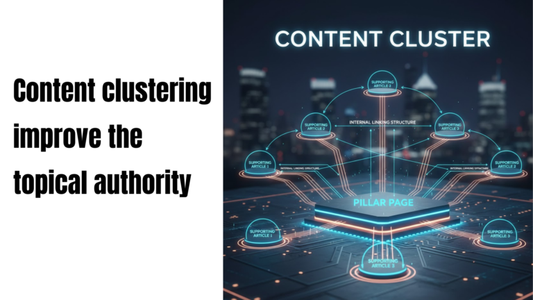 content clustering improve the topical authority of content